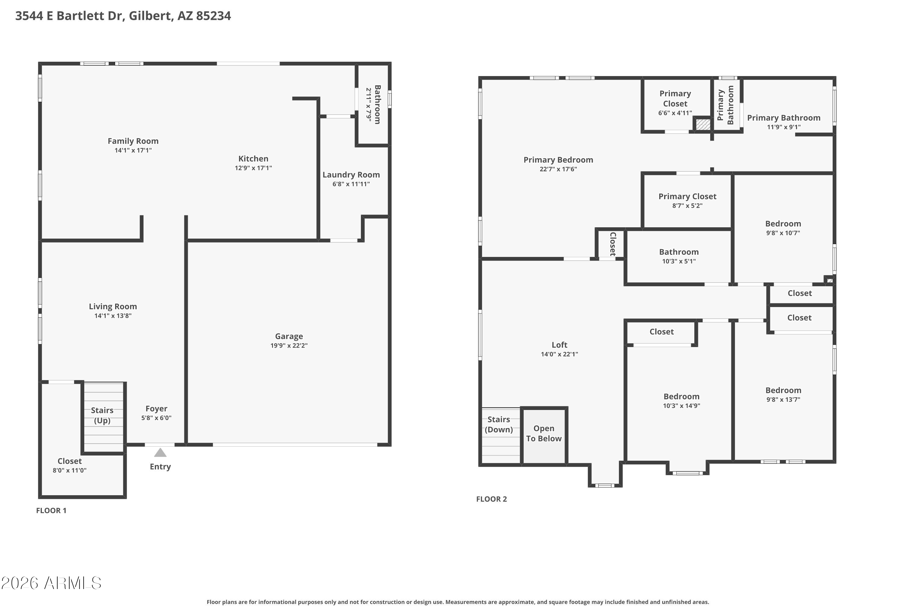 3544 E BARTLETT Drive