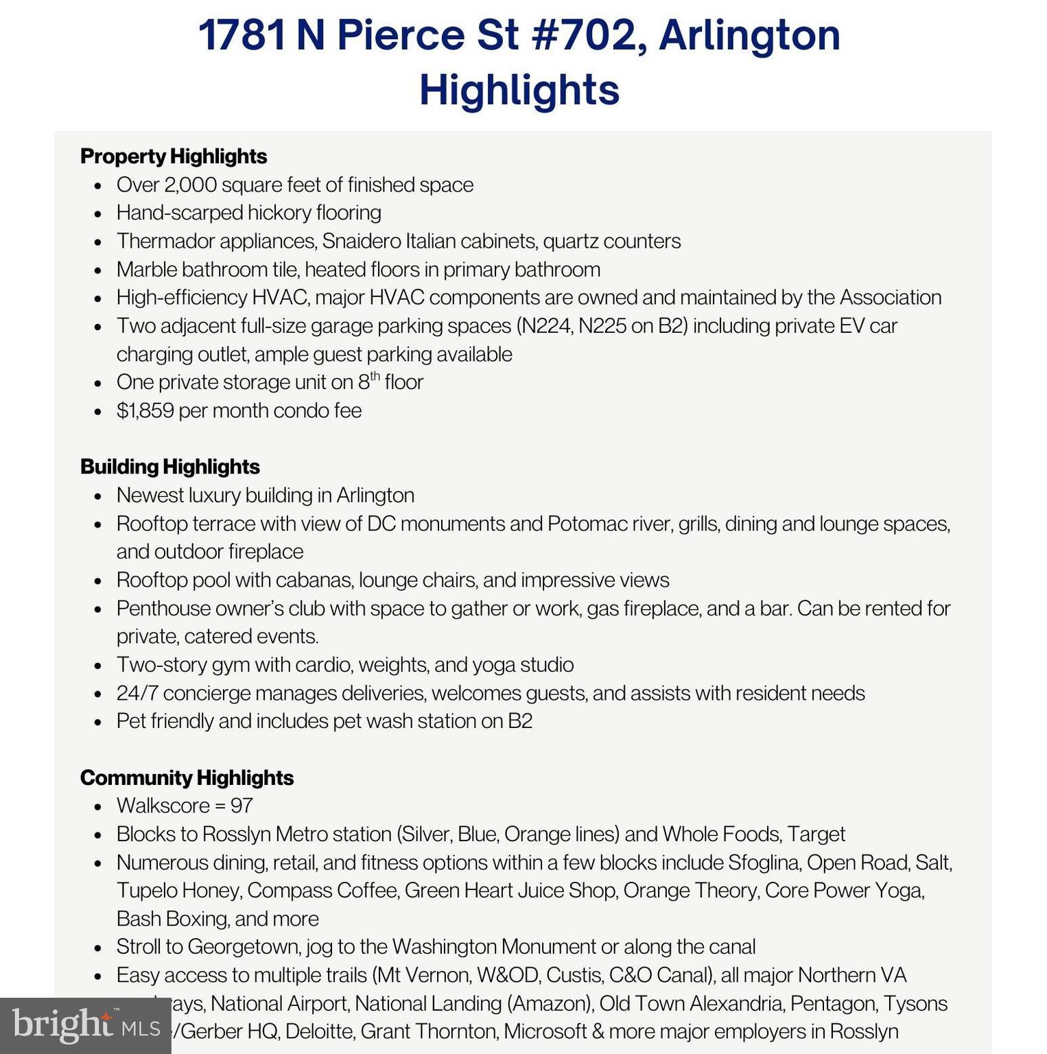 1781 N PIERCE STREET 702