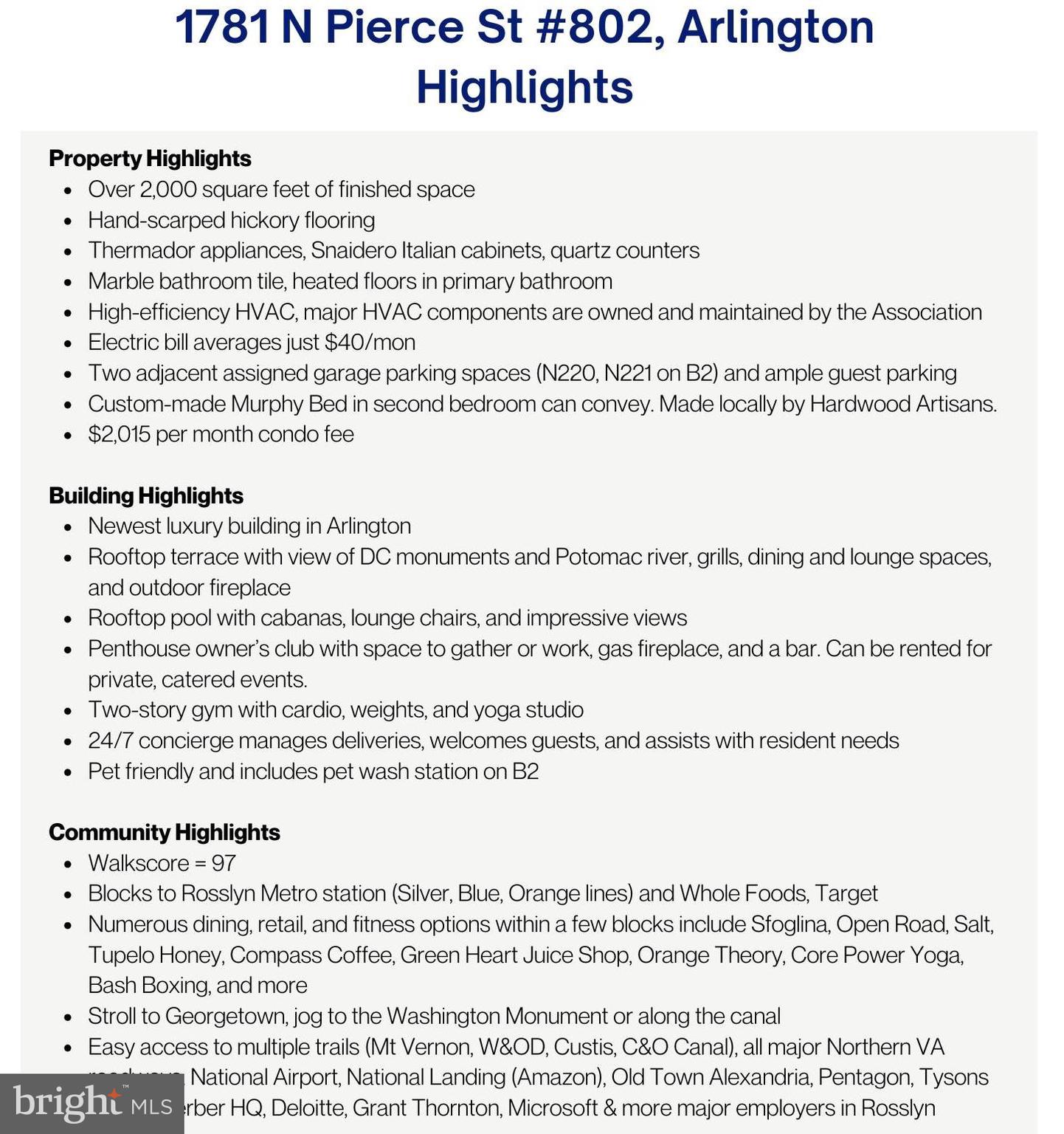 1781 N PIERCE STREET 802