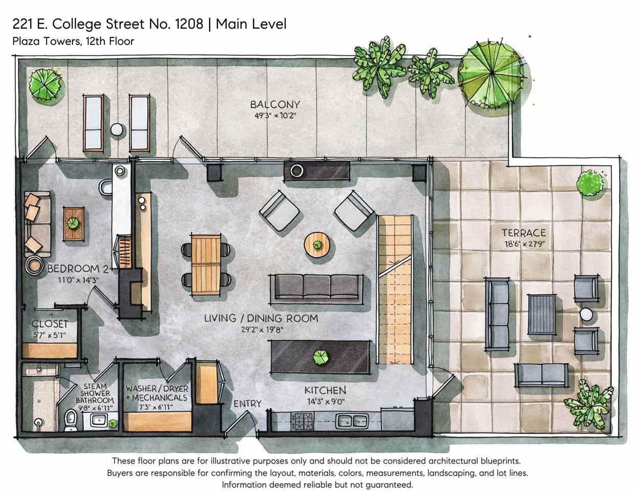 221 E College St Unit: No. 1208