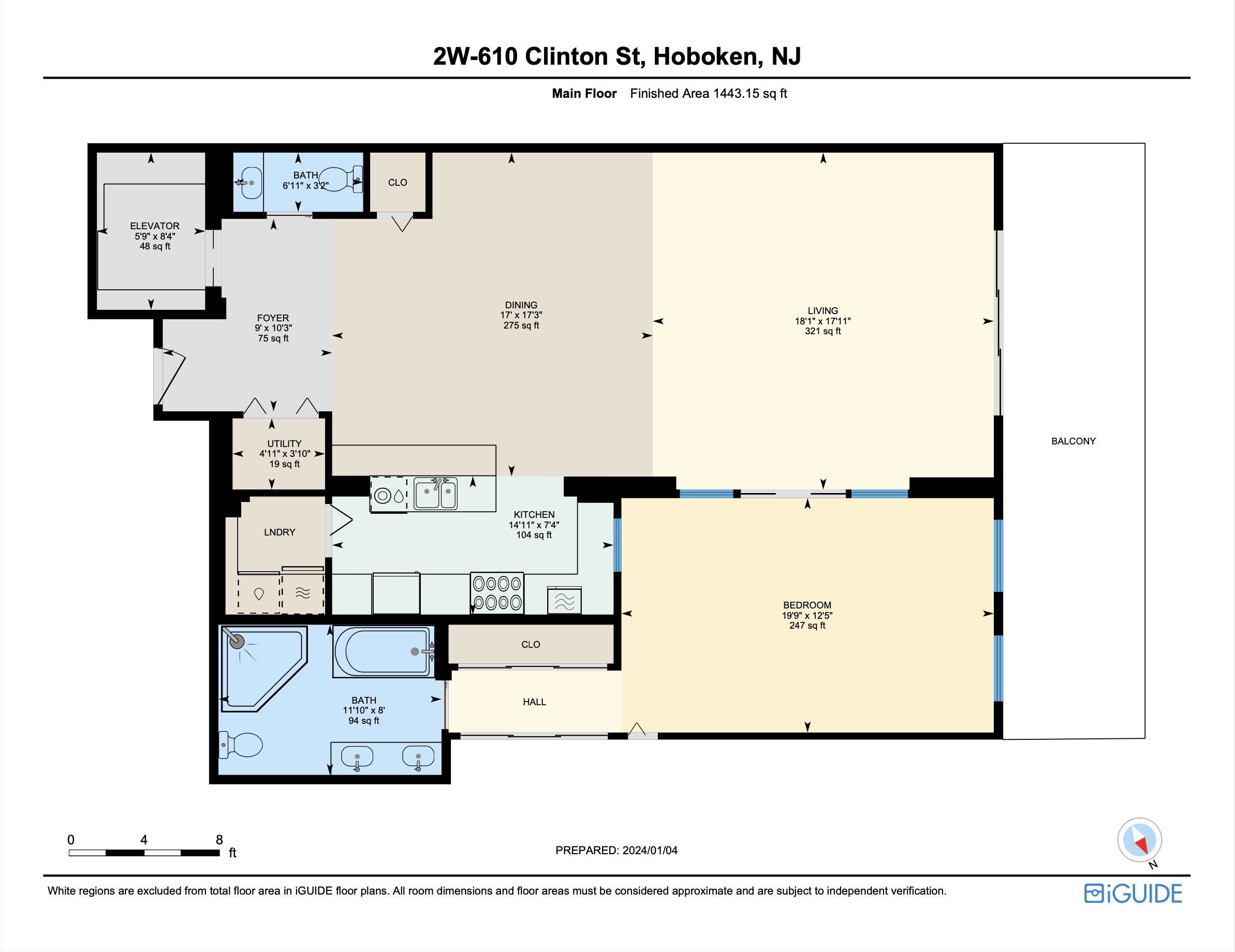 610 CLINTON ST Unit: 2A/2W