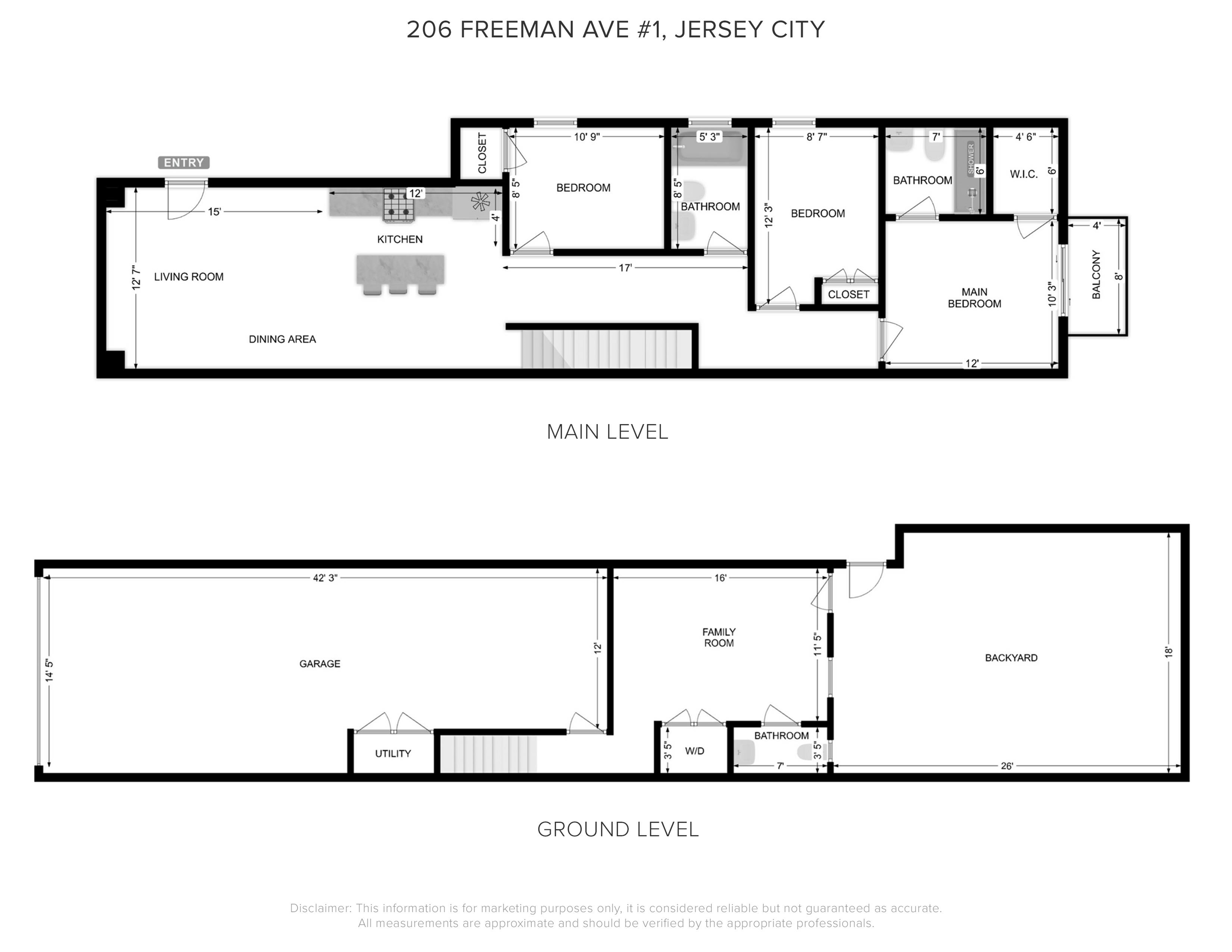 206 FREEMAN AVE Unit: 1