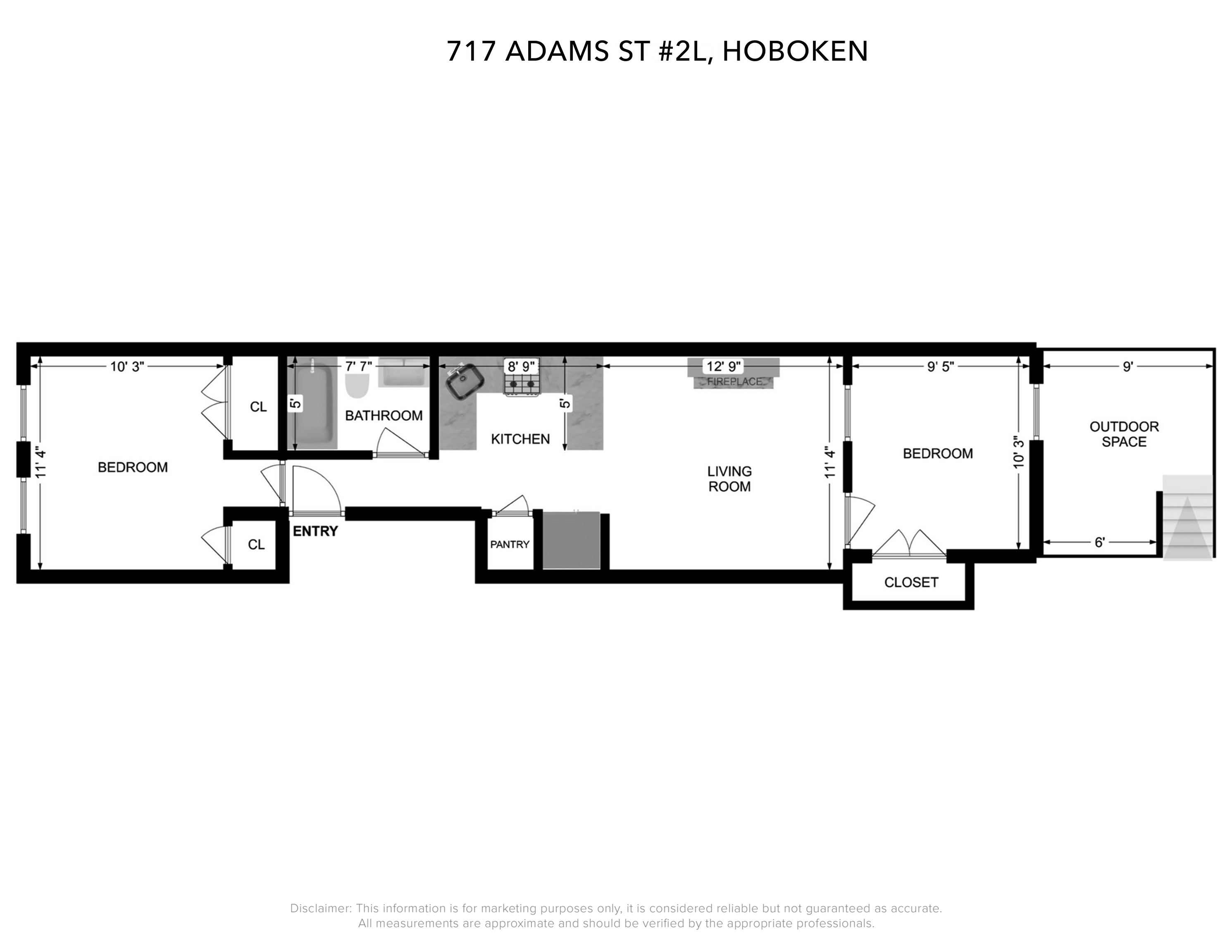 717 ADAMS ST Unit: 2L