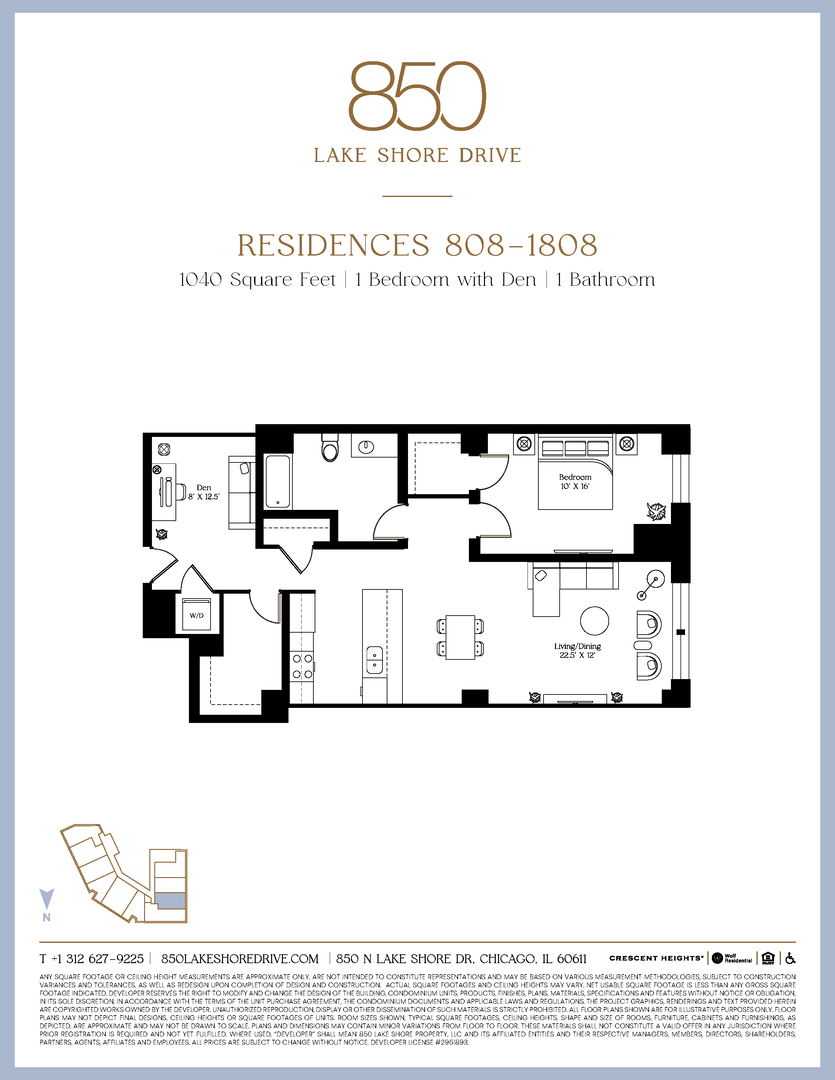 850 N Lake Shore Drive Unit: 1808