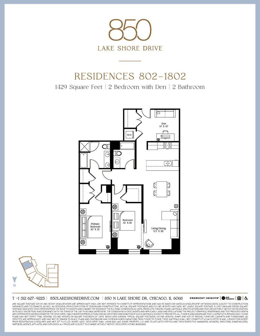 850 N Lake Shore Drive Unit: 802