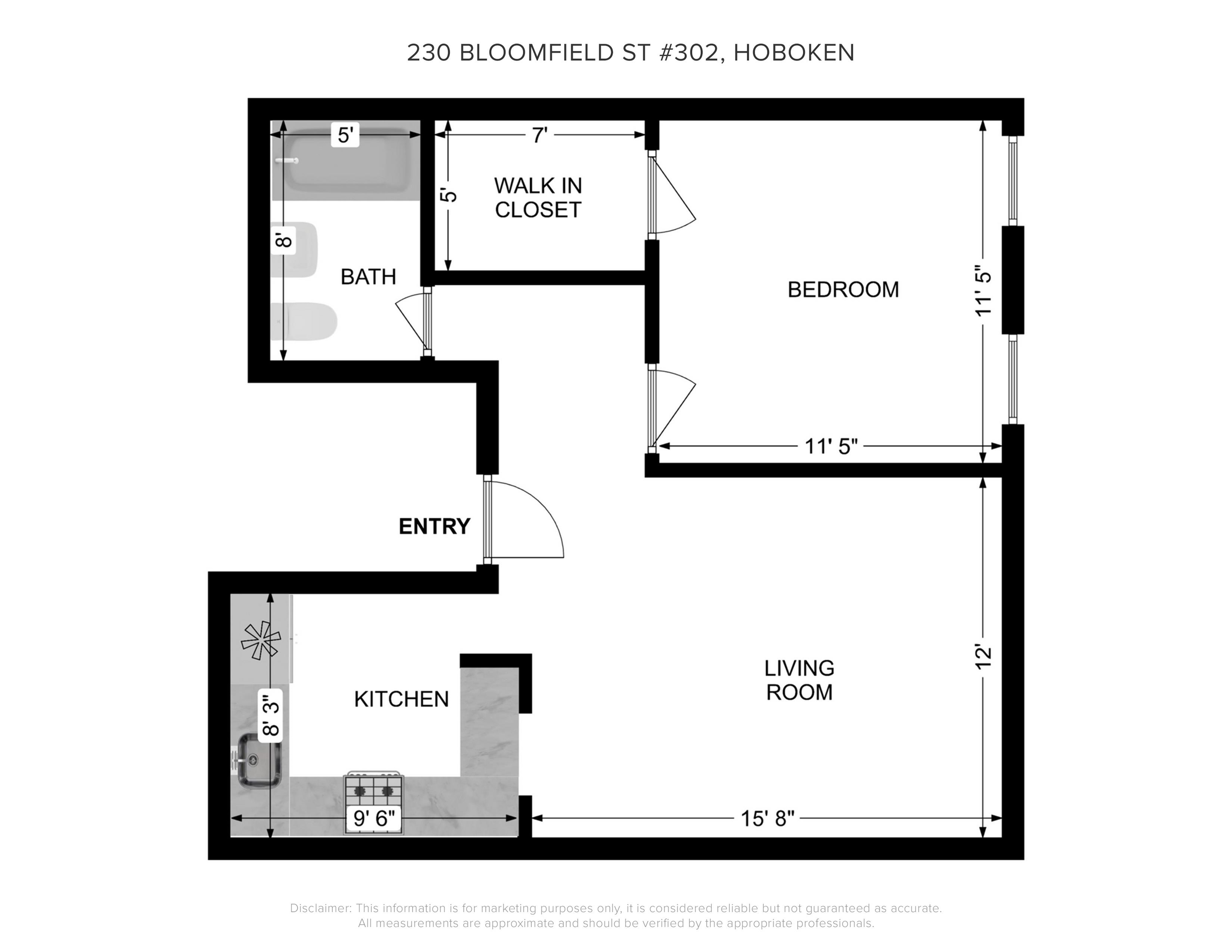 230 BLOOMFIELD ST Unit: 302