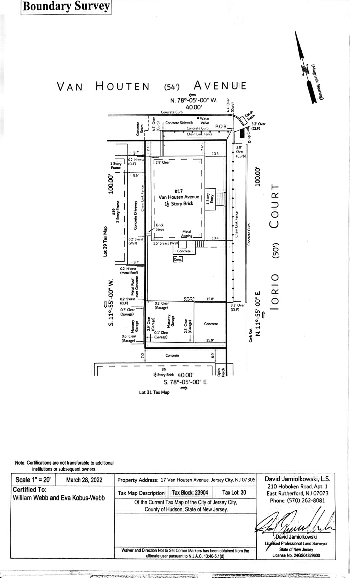 17 VAN HOUTEN AVE
