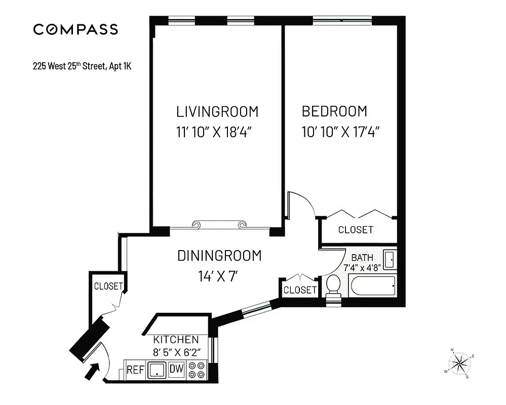225 W 25th Street 1K