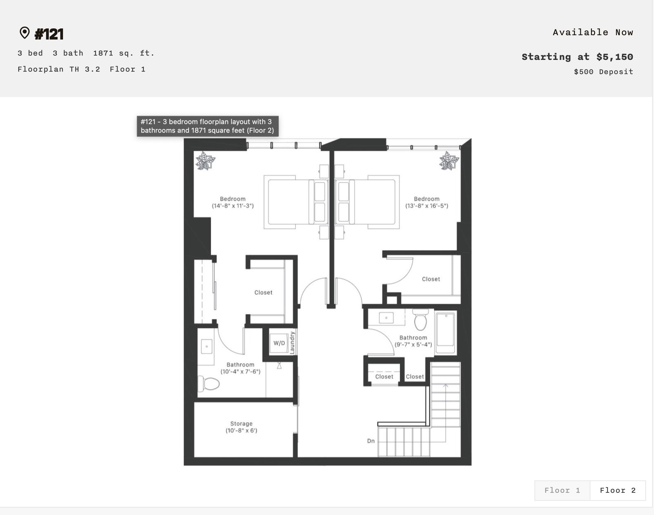 10 S Paterson Street 121