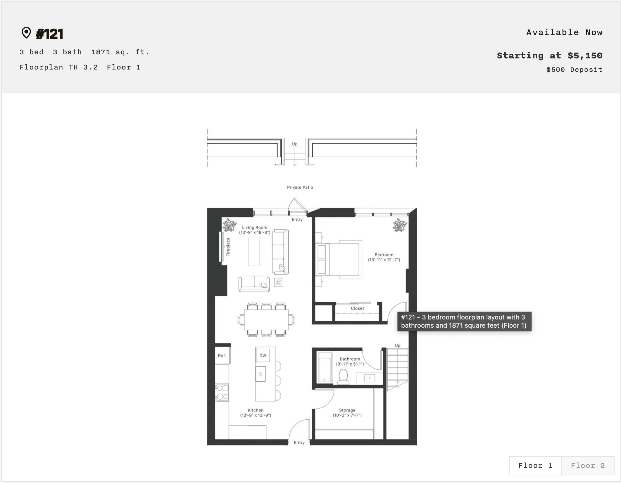 10 S Paterson Street 121