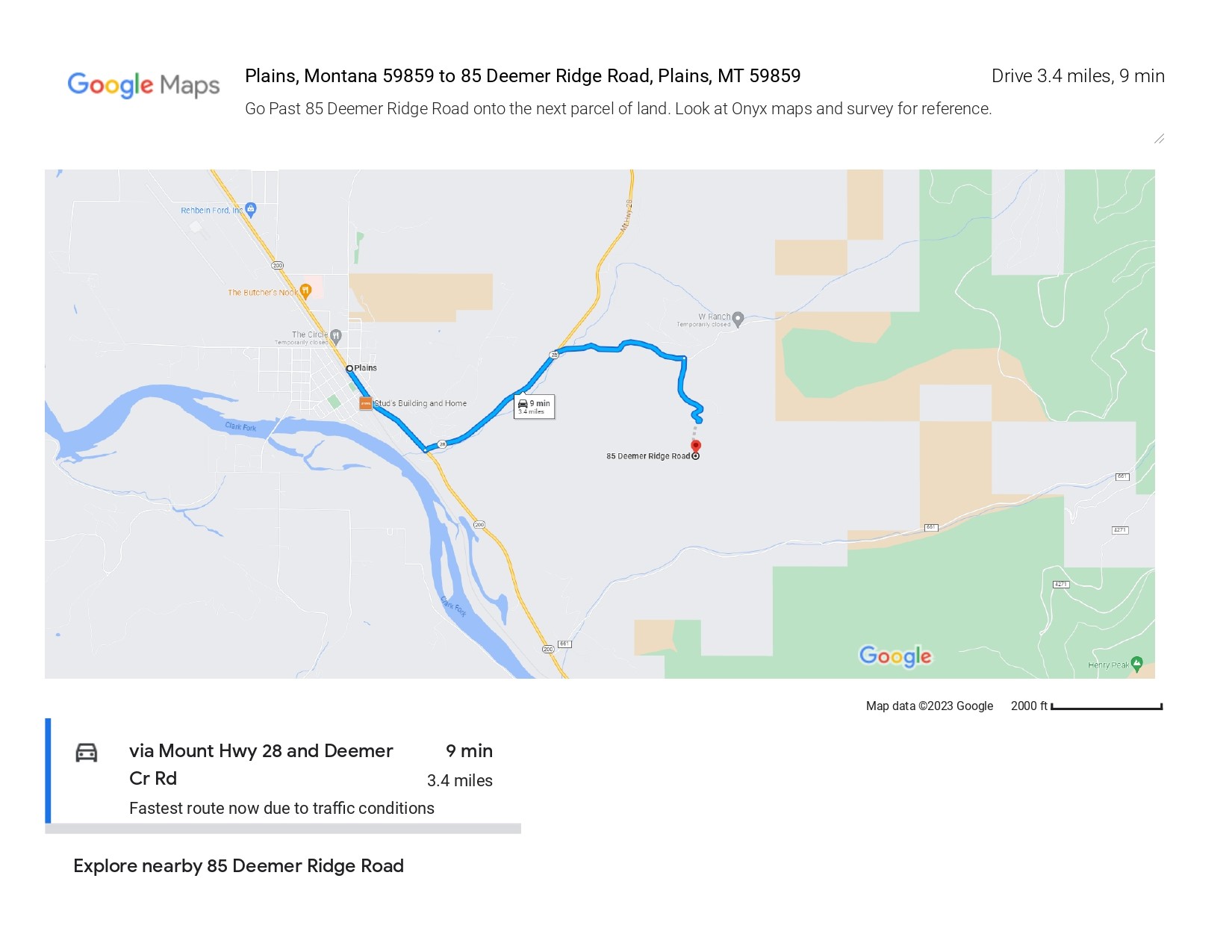Lot A and B Deemer Ridge Road