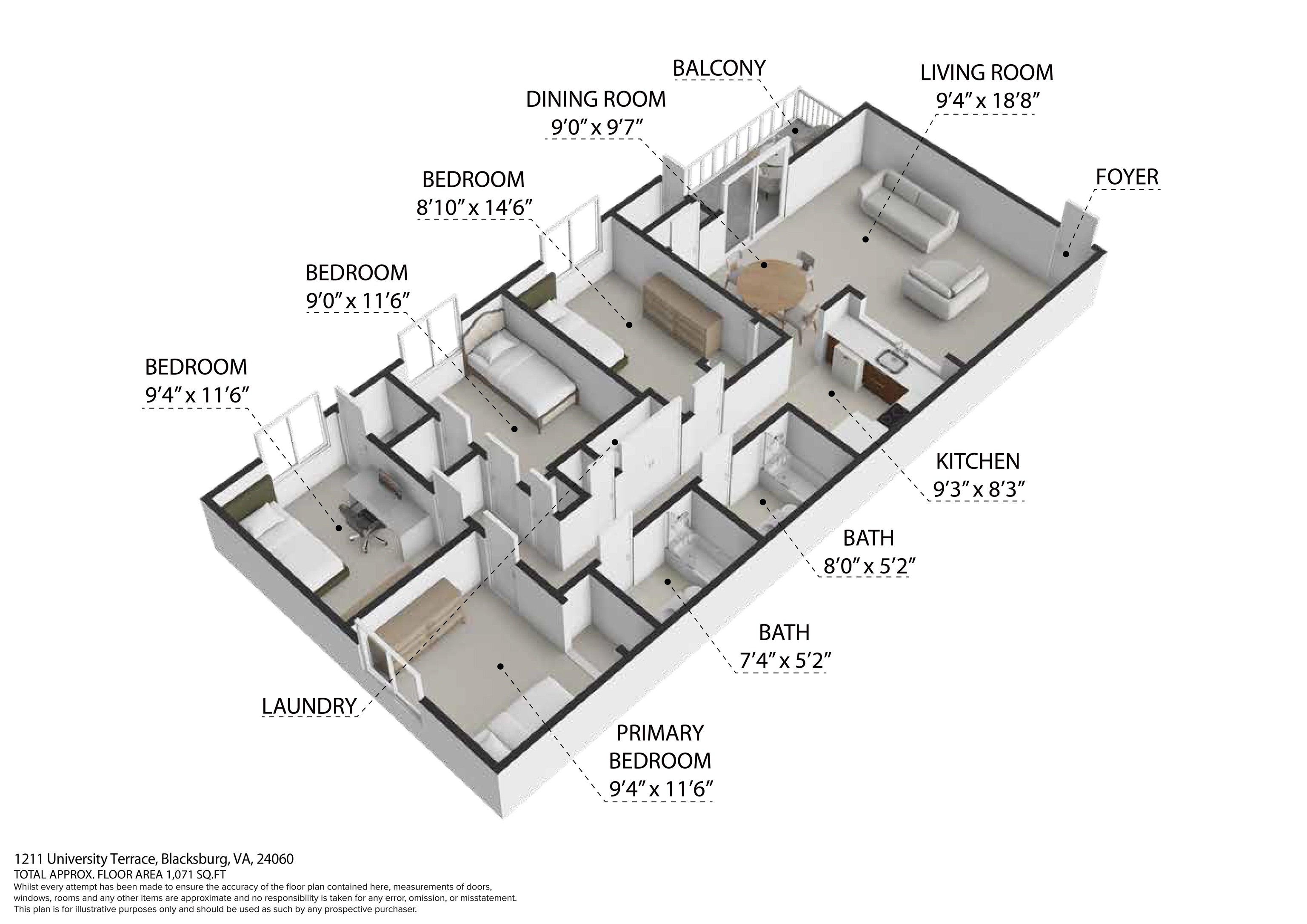 1211 University Terrace Apt D