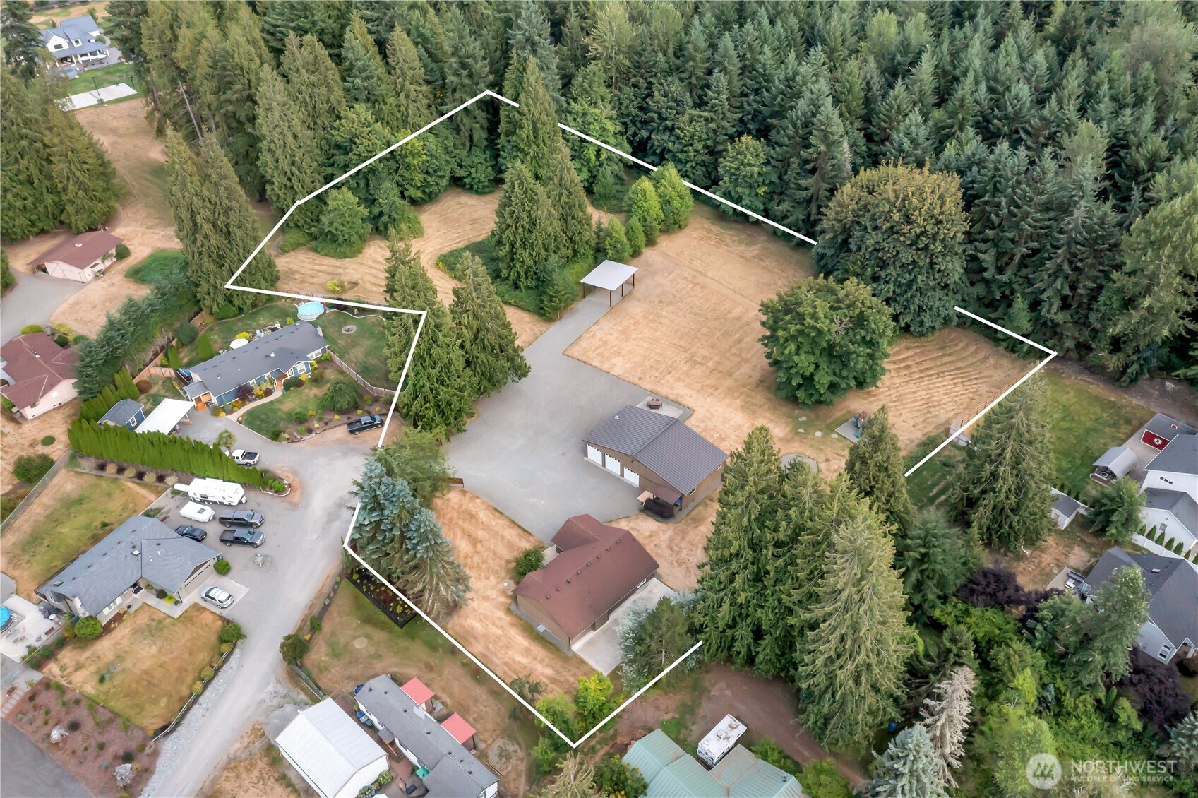 Private Buckley Rambler with Shop & 1bd/1ba ADU