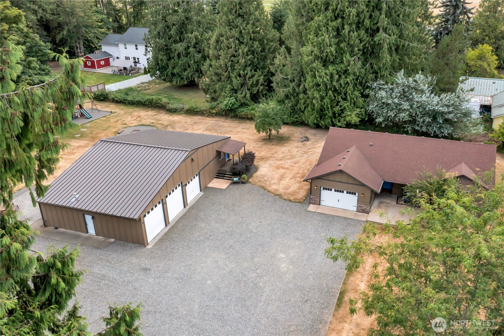 Private Buckley Rambler with Shop & 1bd/1ba ADU