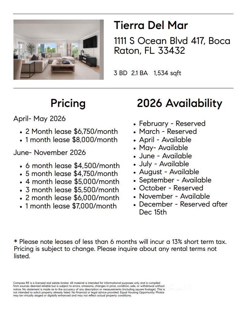 1111 S Ocean Boulevard 417