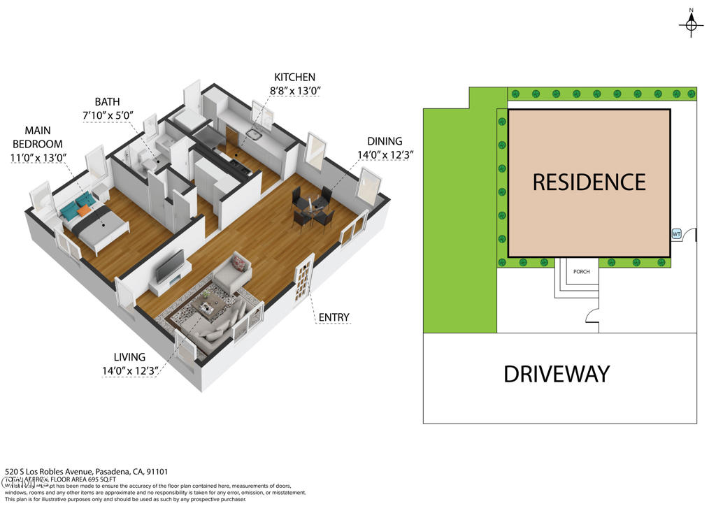 520 S Los Robles Avenue 1