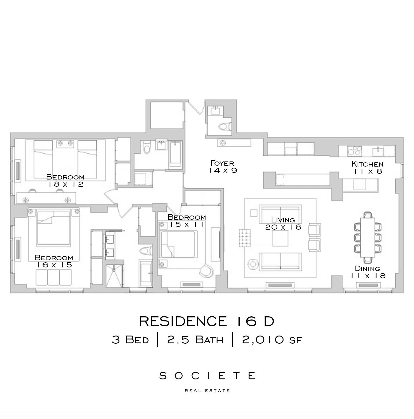 200 E 62nd Street 16-D