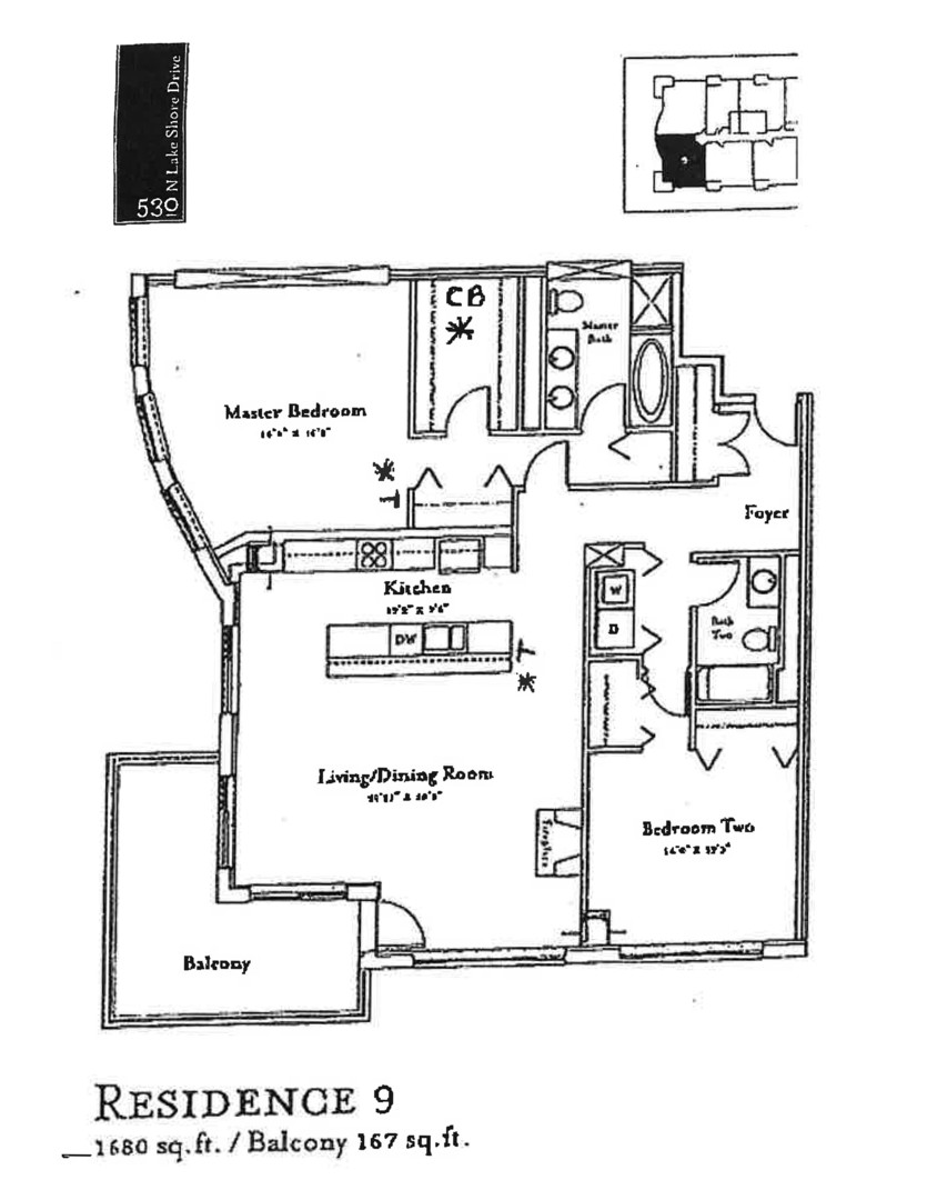 530 N LAKE SHORE Drive Unit: 2009