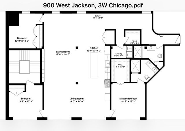 900 W JACKSON Boulevard Unit: 3W