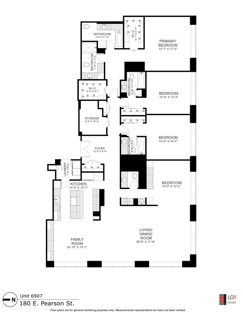 180 E PEARSON Street Unit: 6907