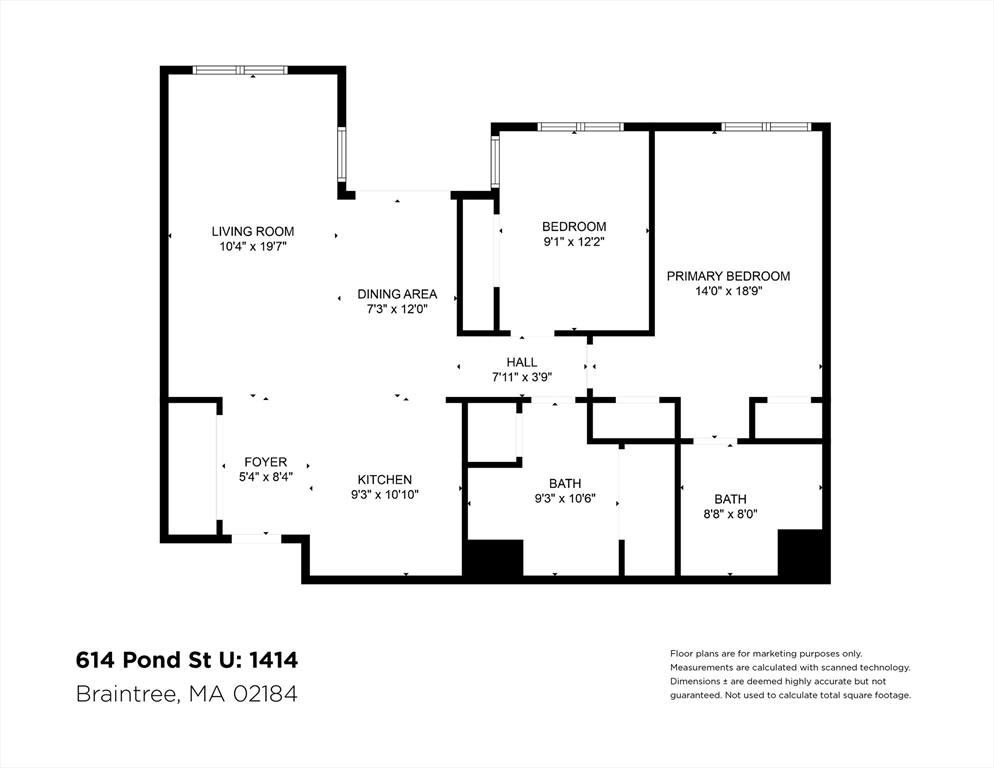 614 Pond St # 1414